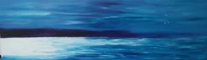 happy couple, seagulls, meeuwen, landschap, zee, kunstvanmariekedejong, zeelandschap, eiland, blauw