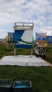 schilderij painting skûtsje the colourfield performance